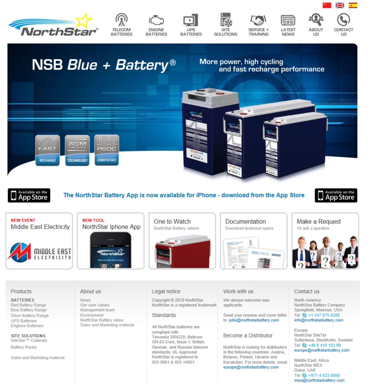 Batteries for UPS and Telecommunications 